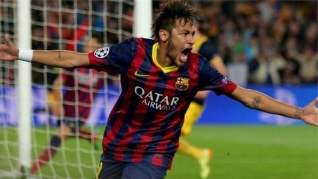 Neymar akiwa Barcelona