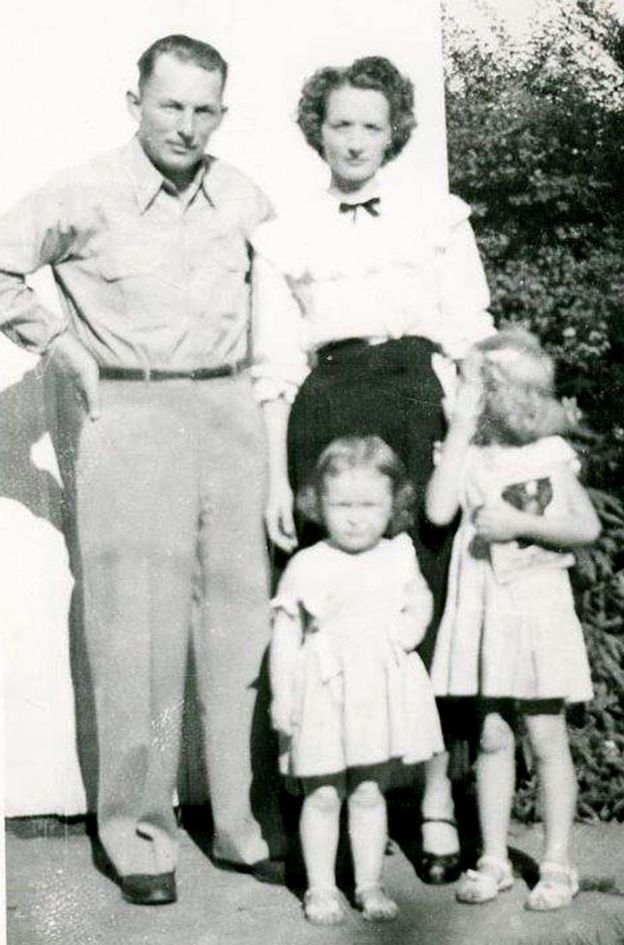 Janis Curran y su familia.
