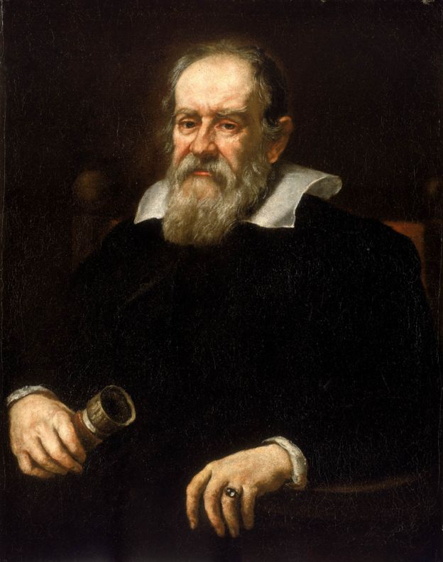 Retrato a óleo de Galileu Galilei, assinado por Justus Suttermans