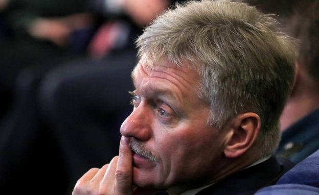 Russia's Presidential Spokesman Dmitry Peskov (file pic Feb 2020)