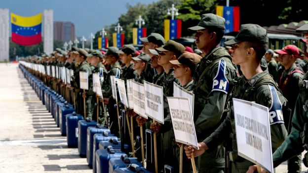 Despliegue militar.