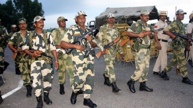 Army officers in India in August 2017