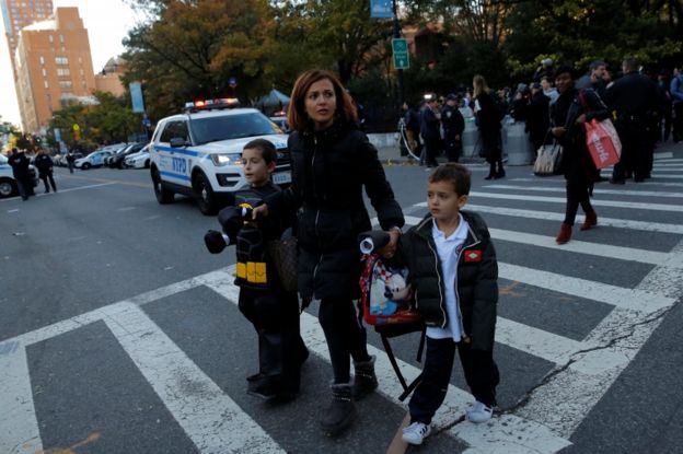 Niños de Halloween.