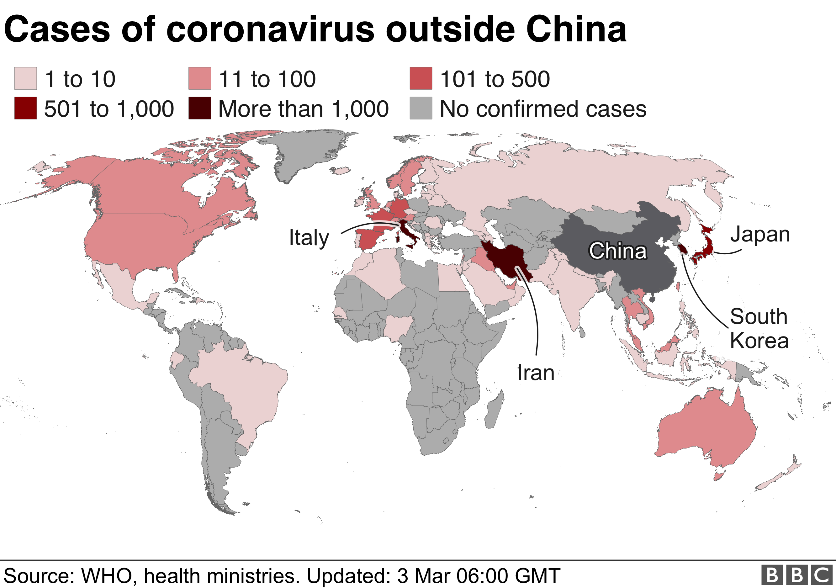 코로나19 지도와 그래프로 한 눈에 보는 전세계 현황 BBC News 코리아