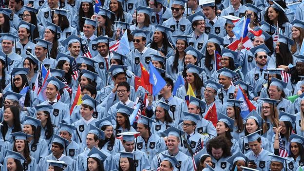 Graduación de la Universidad de Harvard.