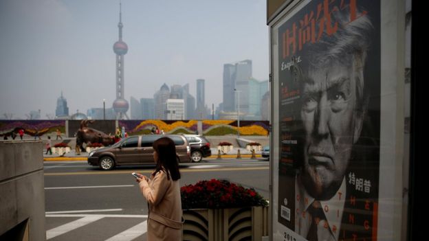 Afiche de Trump en China