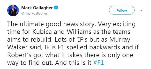 Mark Gallagher is a former F1 analyst for BBC Radio 5 live