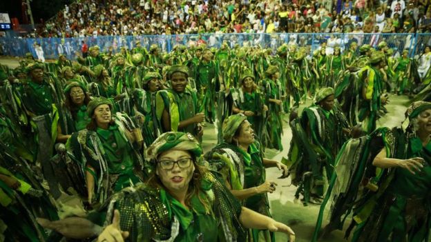 Desfile da Imperatriz Leopoldinense no Carnaval 2019 no Rio de Janeiro