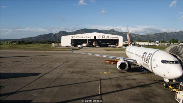 avião em aeroporto