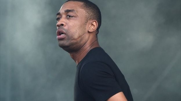 Rapper Wiley on stage