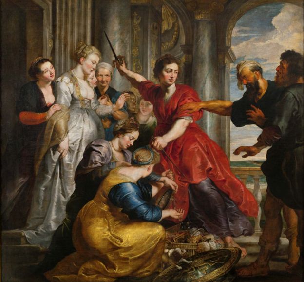 Aquiles descubierto por Ulises y Diómedes, Pedro Pablo Rubens, 1617 - 1618