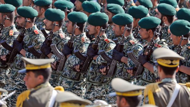 Homens da Guarda Revolucionária Iraniana