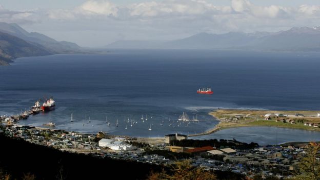 Ushuaia is a port city on Argentina's southern tip