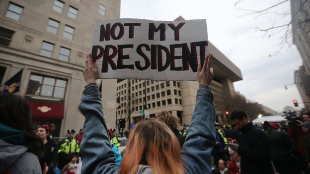 Protesta contra Trump en Washington