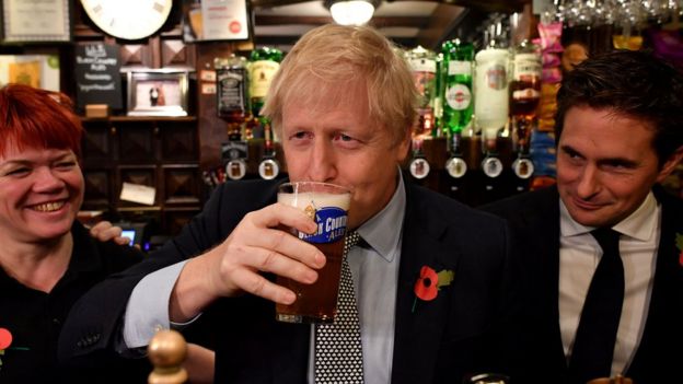 Boris Johnson en campaña