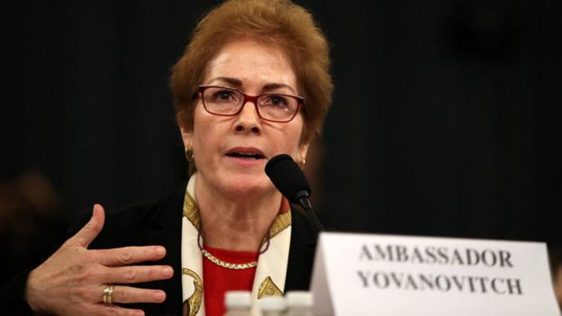 Marie Yovanovitch testifies before the House Intelligence Committee on Capitol Hill November 15, 2019