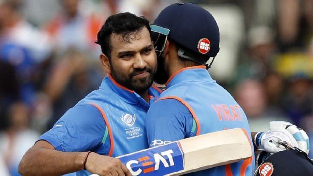 அதிரடி ஆட்டம் ஆடிய கோலி, ரோகித்