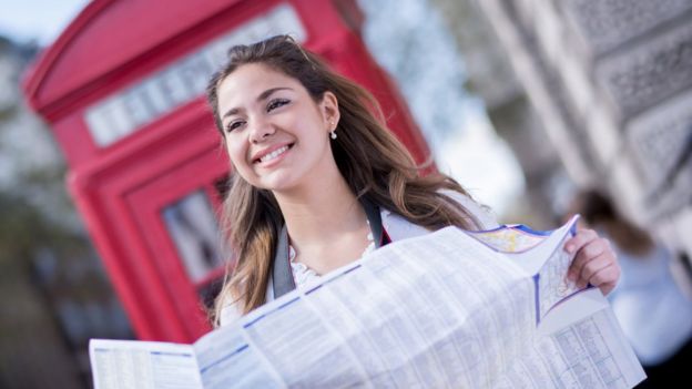 Mujer en Londres