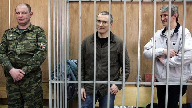 Mikhail Khodorkovsky y Platon Lebedev