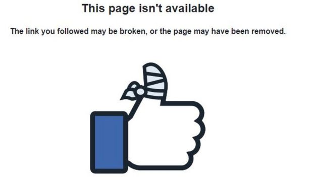 Facebook error