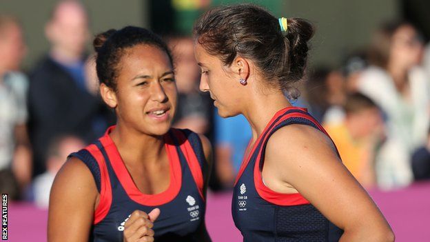 Heather Watson (left) and Laura Robson