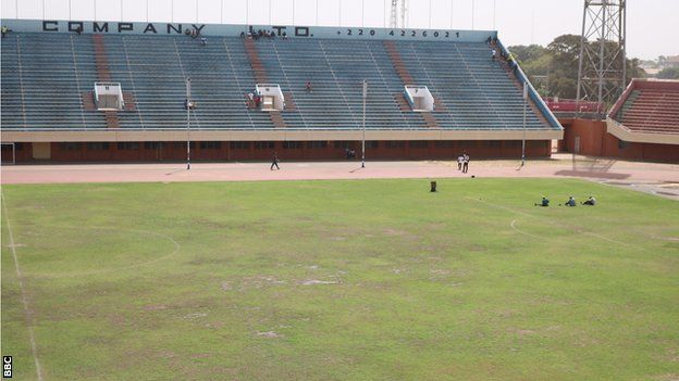 The Independence Stadium in Bakau, The Gambia
