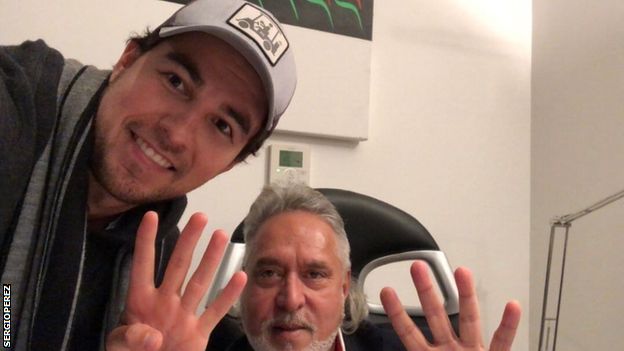 Force India driver Sergio Perez told his Twitter followers he has visited three countries in 36 hours in order to reach Abu Dhabi