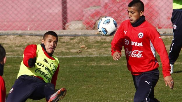 Alexis Sánchez y Arturo Vidal.