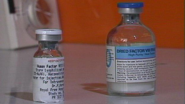 Thousands of people in the UK were infected when they were treated with imported blood products in the 1970s and 80s