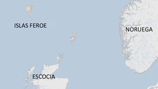 Mapa islas Feroe