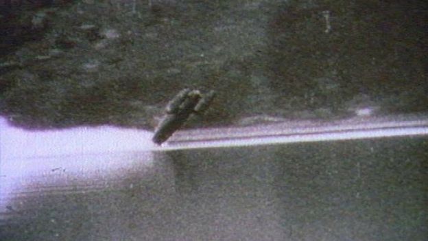 Bluebird somersaulting on Coniston Water