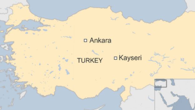 Kayseri waa halka uu qaraxu ka dhacay