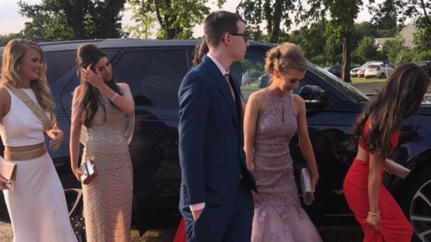 Image result for BREAKING! Autistic boy is joined by five girls after he set off to prom alone