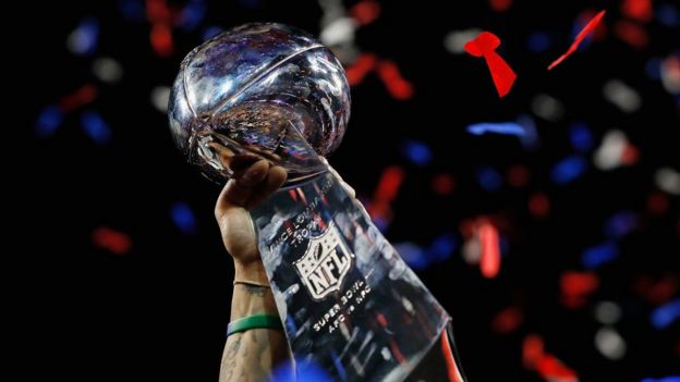 The Super bowl trophy
