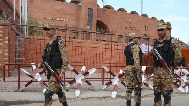 লাহোরে গাদ্দাফি স্টেডিয়ামে পিসিবির সদর দপ্তর।