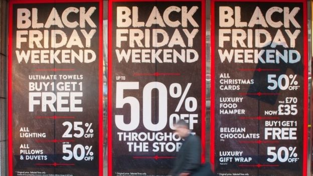 Black Friday Online Spending Surge In Uk And Us Bbc News