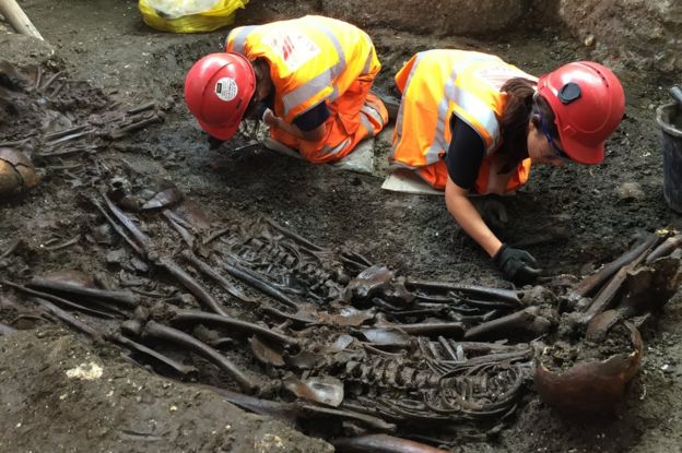 Excavation of the Bedlam burial ground