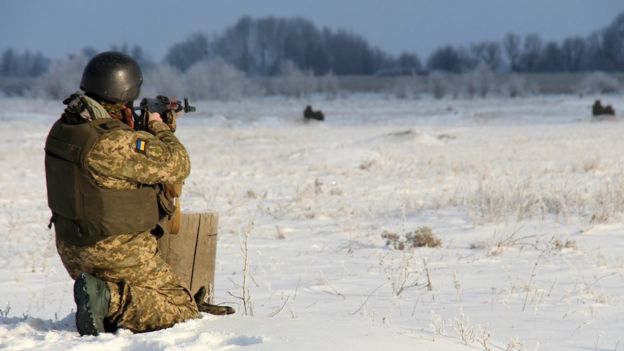 Фотографии боев на украине