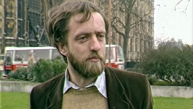 Молодой депутат парламента Джереми Корбин 35 лет назад