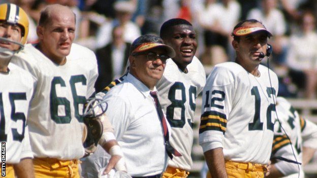 Vince Lombardi coaching the Green Bay Packers