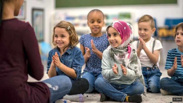 Niños en el aula