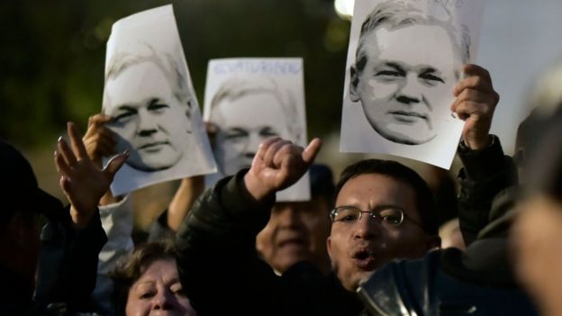 Caras de Julian Assange