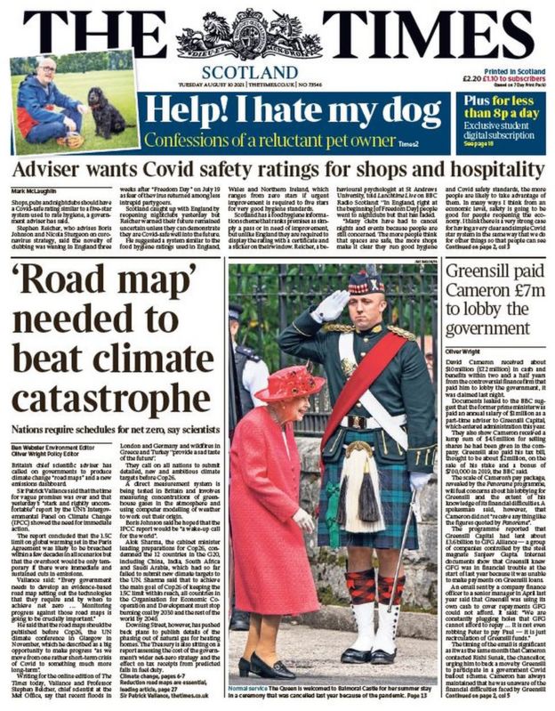 Scotland's papers Climate 'catastrophe' and pass rates 'to decline