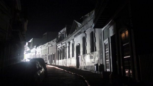 Casas sin luz en Puerto Rico