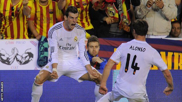 Bale celebrates wonder goal