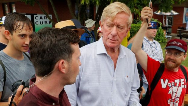 Bill Weld de campaña en Iowa