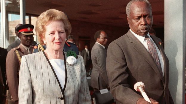 Kenyan President Daniel Arap Moi shown in a picture dated 4 January 1988