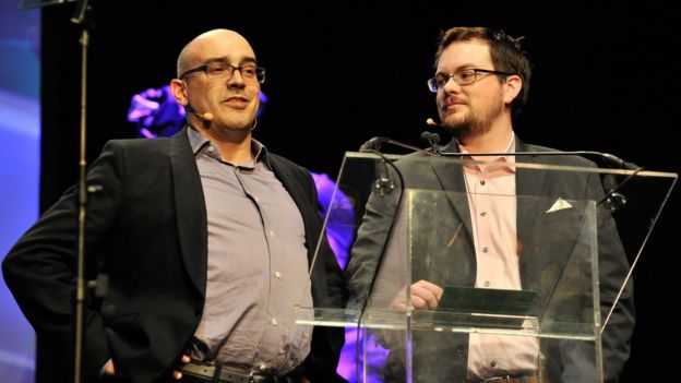 Dave McClure durante una entrega de premios en Silicon Valley en 2016.