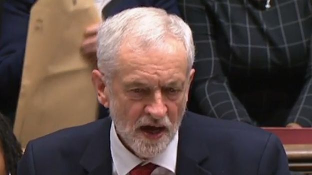 El líder de la oposición, el laborista Jeremy Corbyn, habló de rotundo fracaso del gobierno y presentó, casi de inmediato, una moción de confianza. Foto: AFP