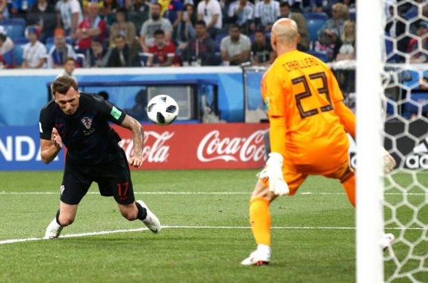 Mandzukic la tuvo, pero no exigió a Caballero.